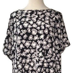 Diane Von Furstenberg New Hanky Silk Print Blouse